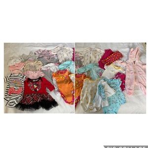 24 pieces of New Born clothes and 14 NB diapers